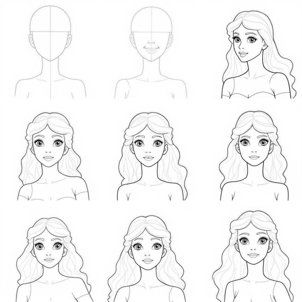 Step-by-Step Guide on Drawing a Princess