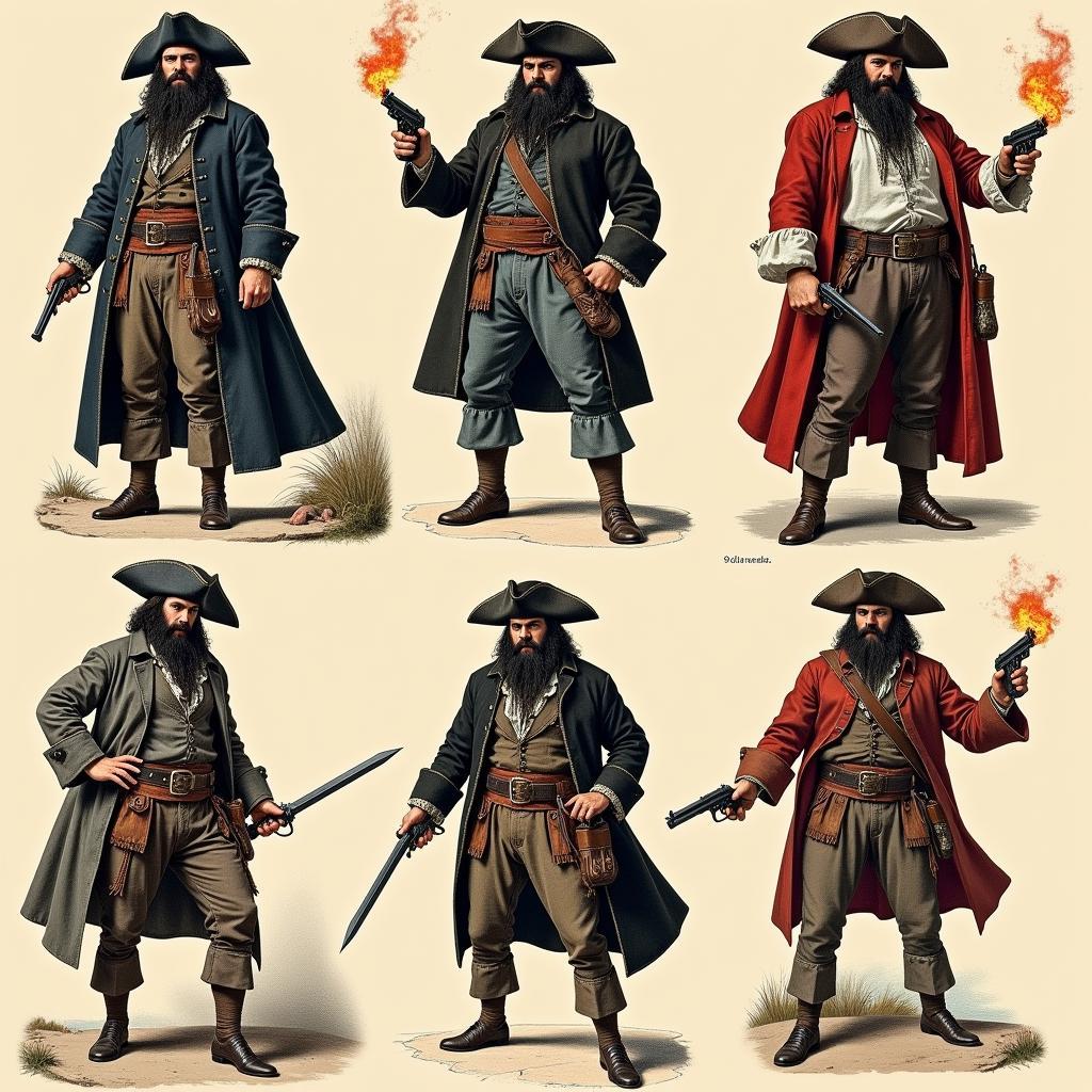 Early Depictions of Blackbeard