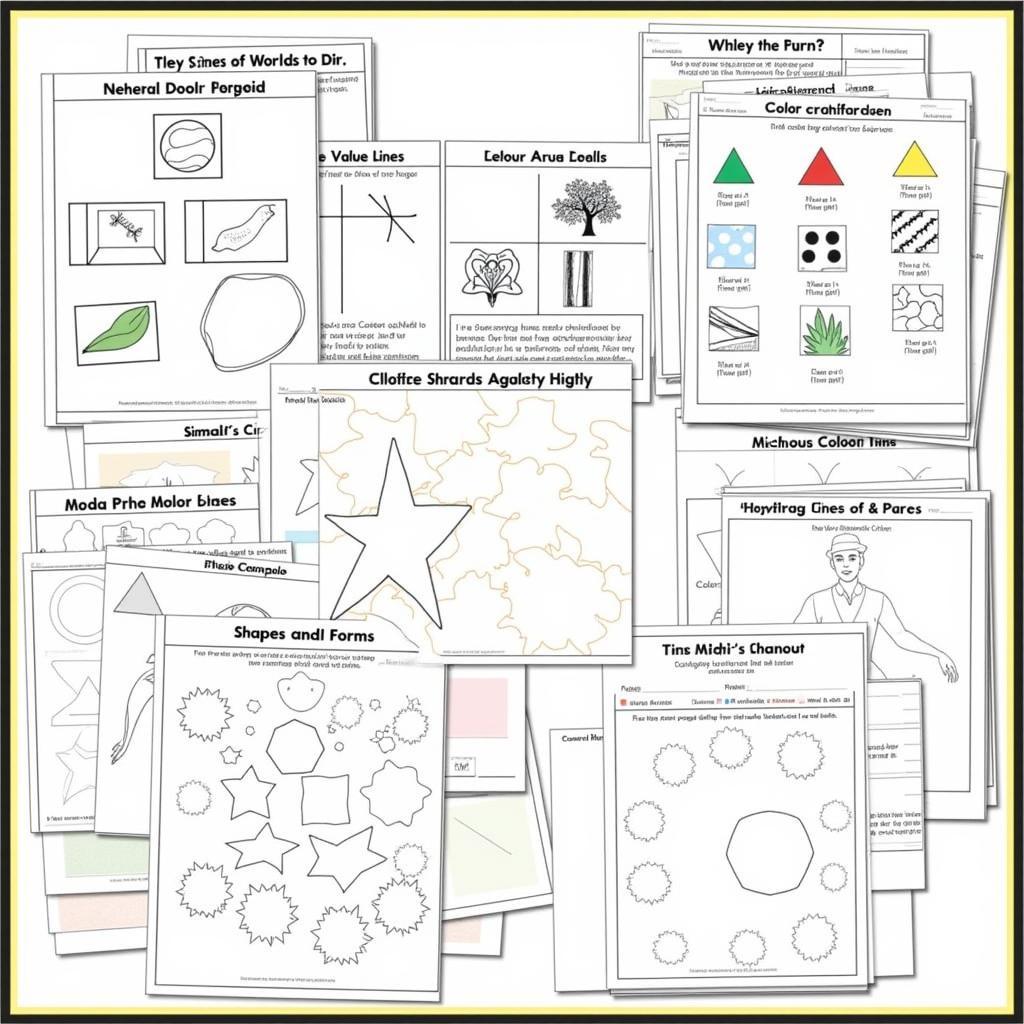 Elements of Art Worksheet Examples