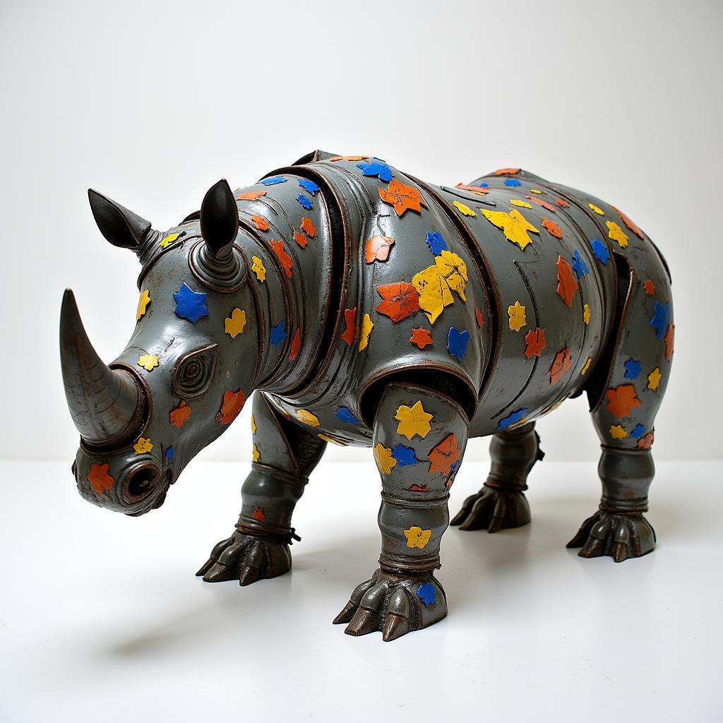 Endangered Species Mixed Media Sculpture