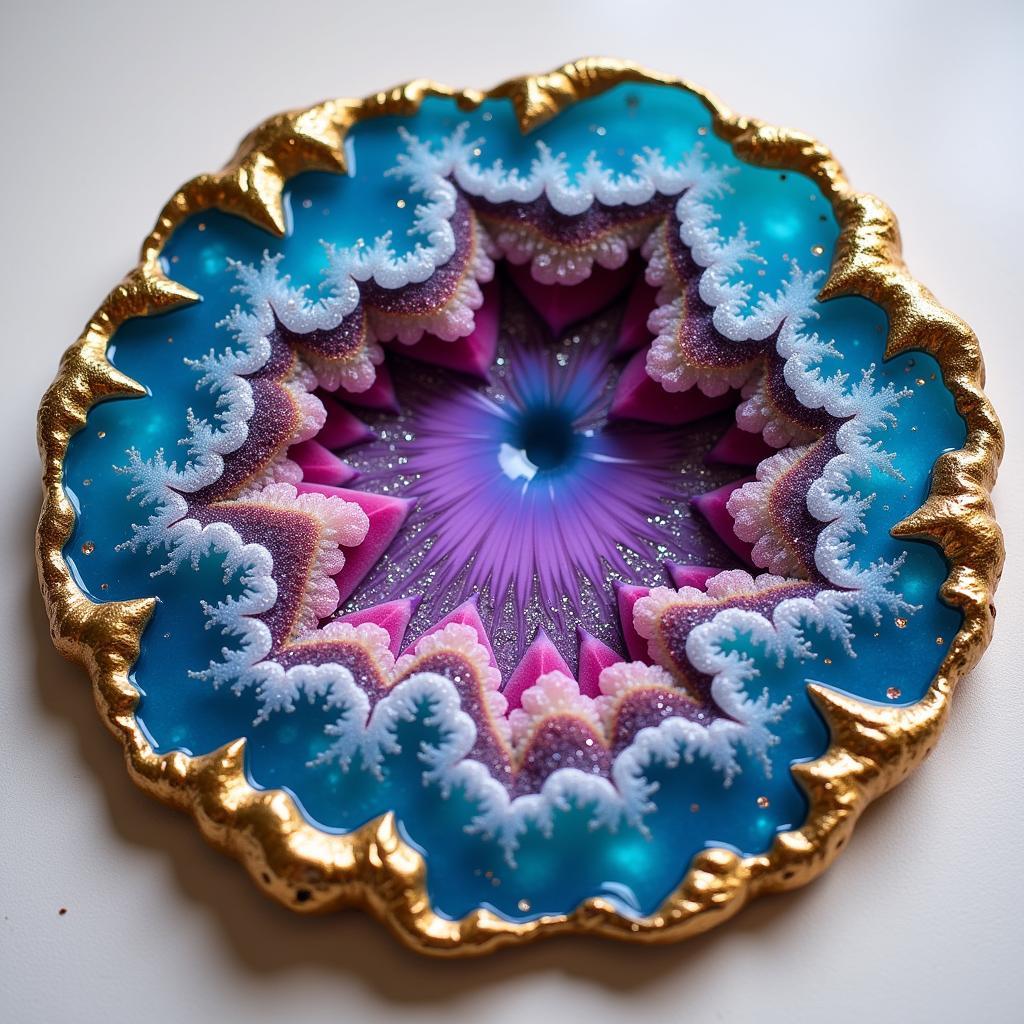 Mesmerizing Geode-Inspired Epoxy Resin Art