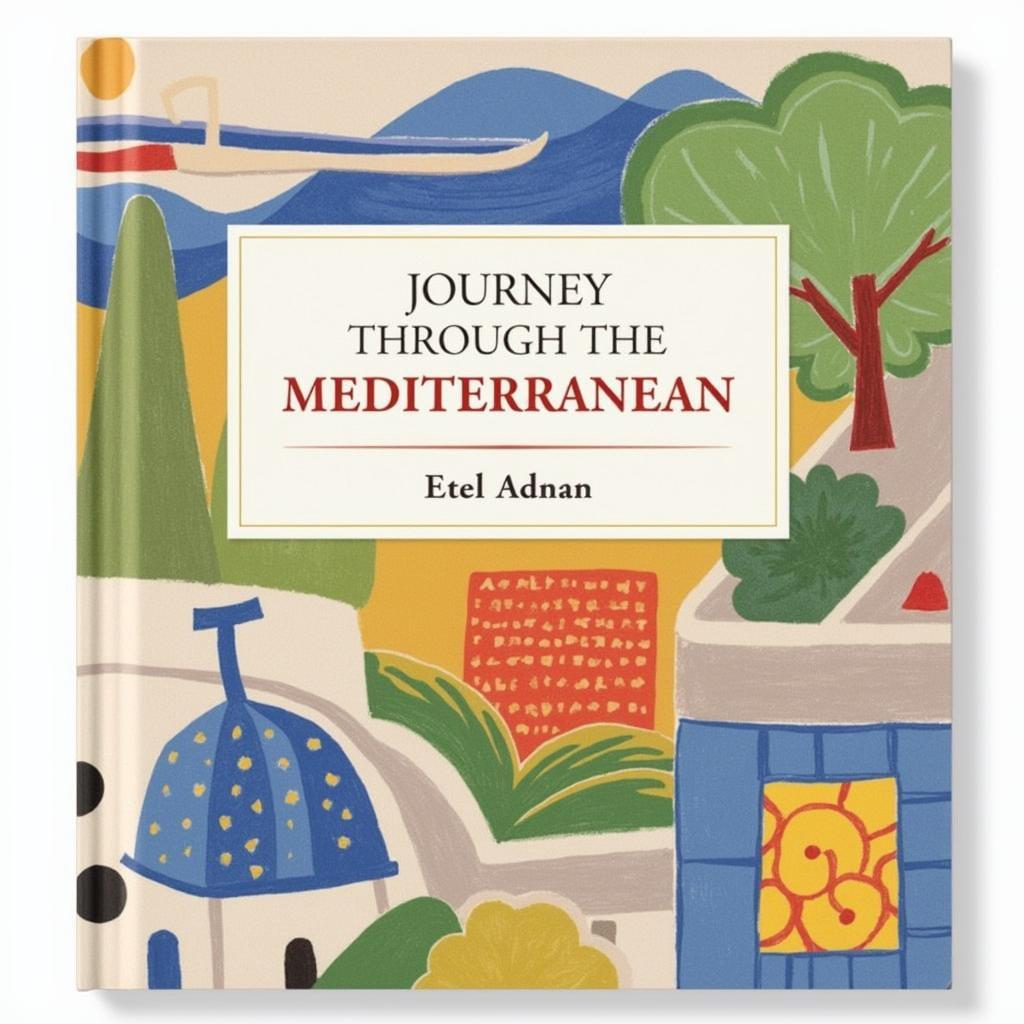 Etel Adnan Art Book Cover: A Journey Through the Mediterranean