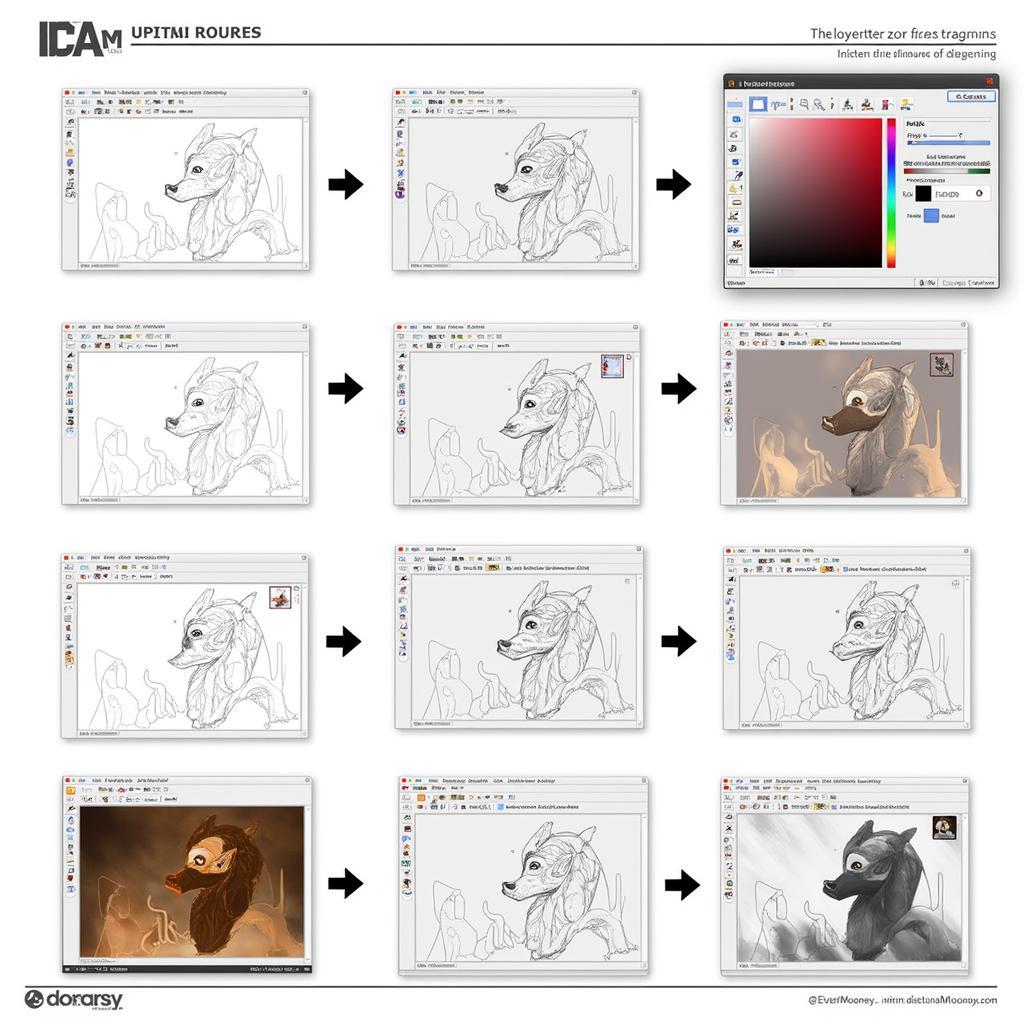 Evan Mooney's Digital Painting Process