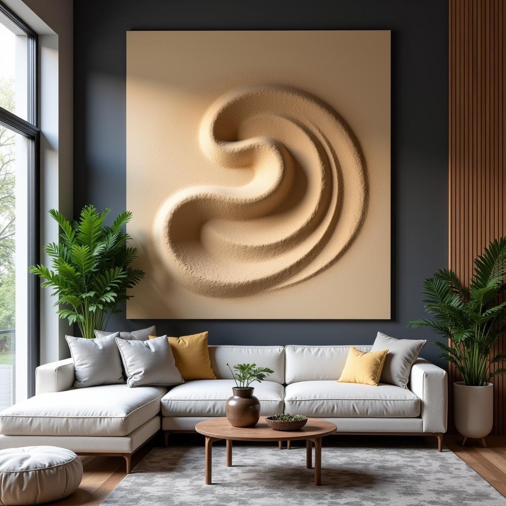 Extra Large Sand Art in Interior Design