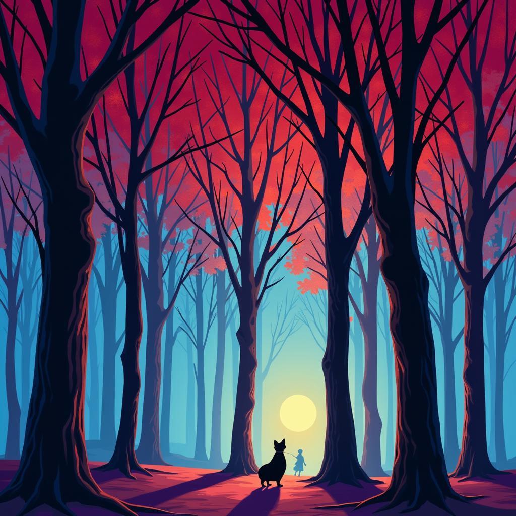 Eyvind Earle's Background Art for Sleeping Beauty