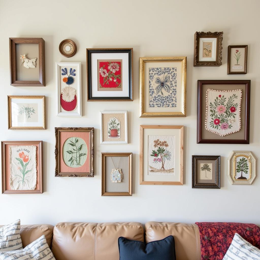 Fabric Art Frame Display Ideas