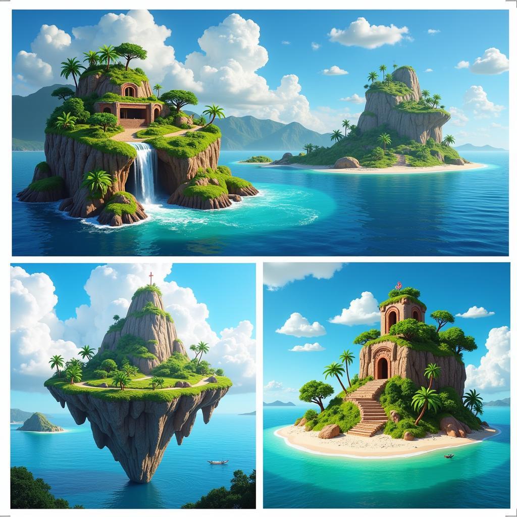 Variations of Fantasy Island Landscapes