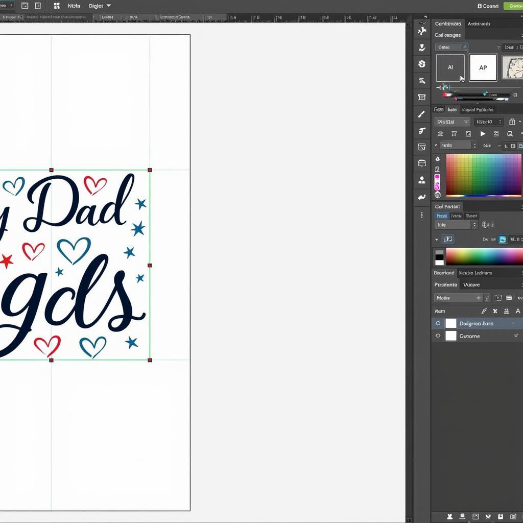 Father Word Art Digital Creation