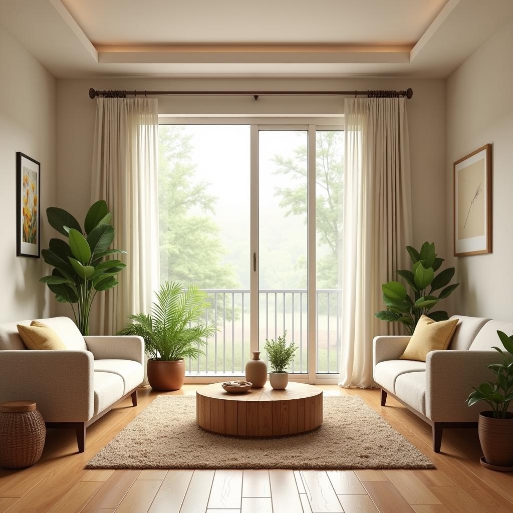 Feng Shui Inspired Living Room Arrangement