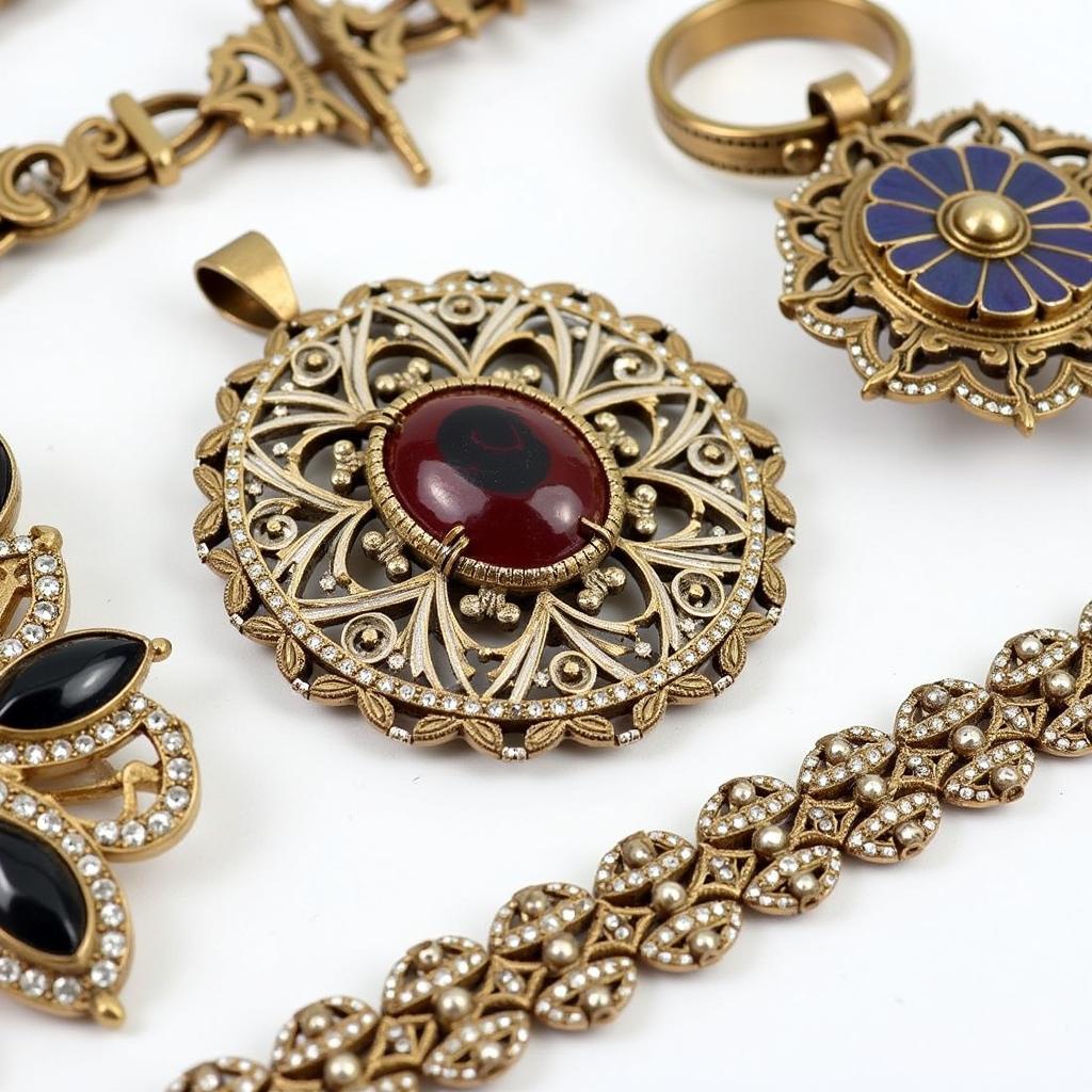 Examples of Filigree Art Deco Jewelry