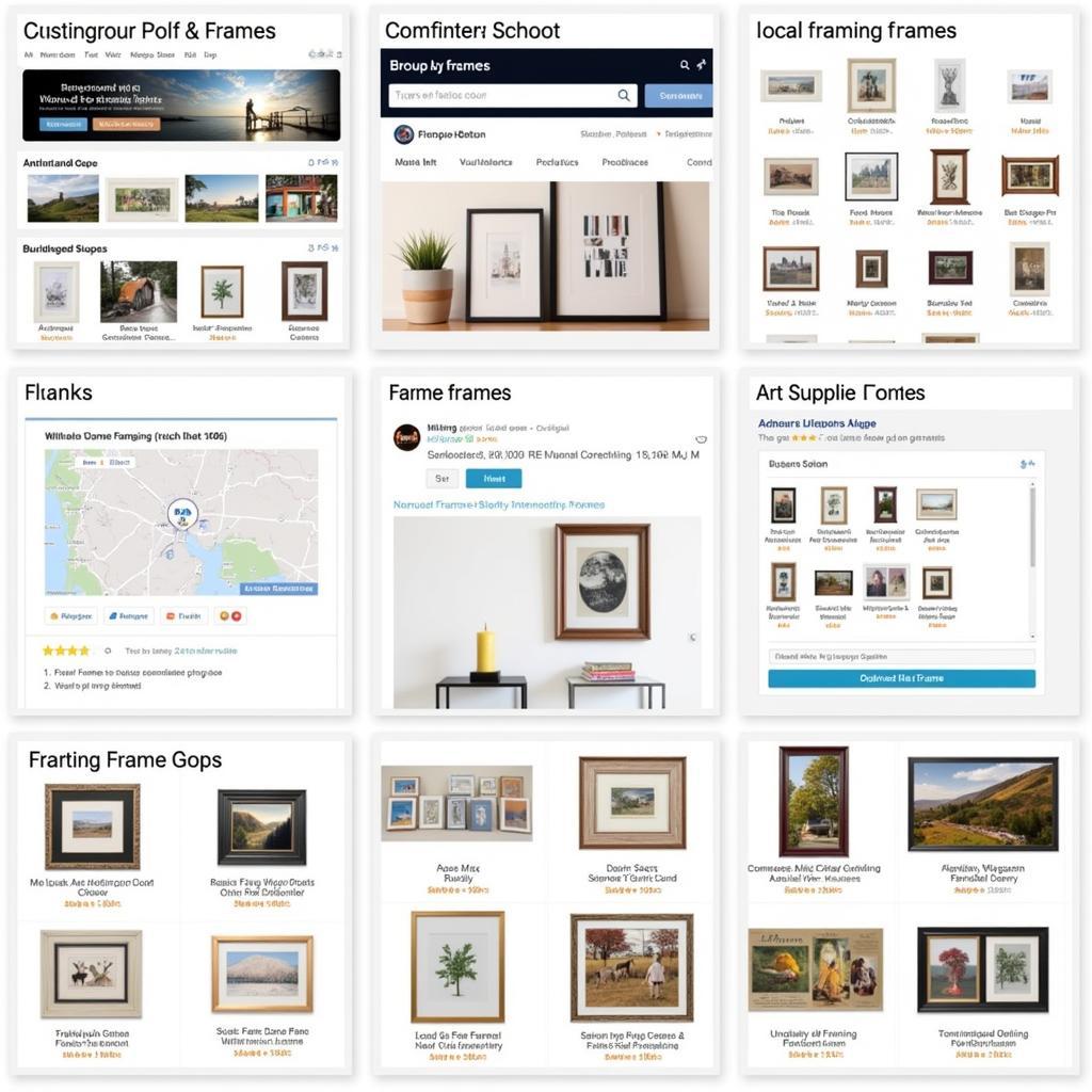 Finding Contemporary Frames: Online and Local Shops