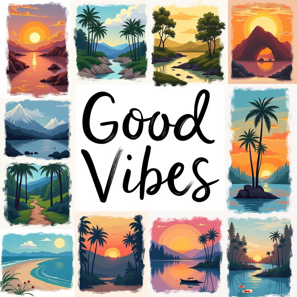 Finding Your Good Vibes Art Style