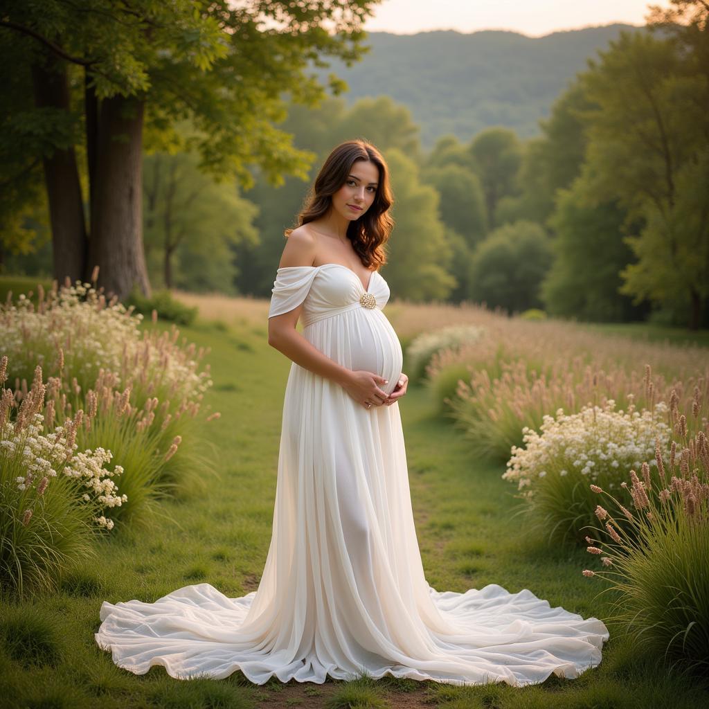 Fine Art Maternity Photography in a Natural Setting