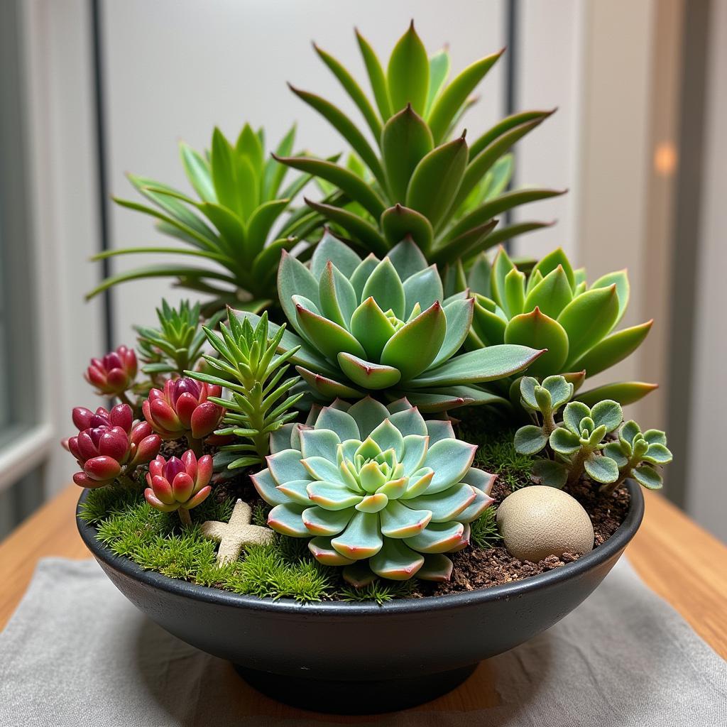 Finished Living Art Succulent Arrangement