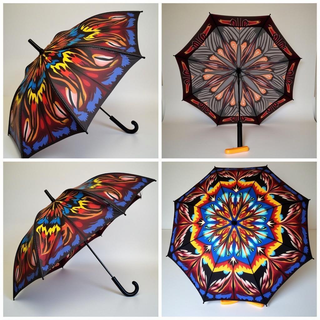 Finished Umbrella Art Painting