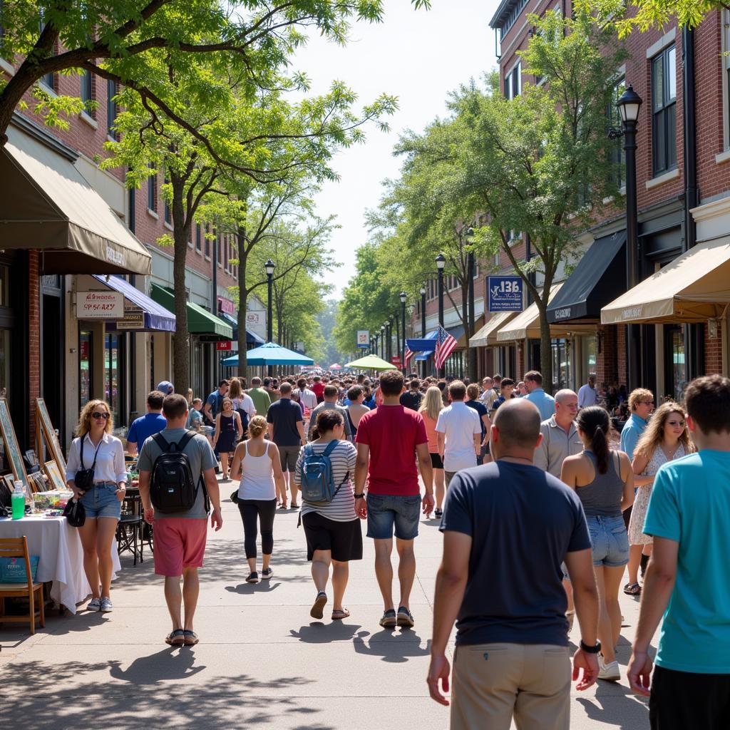 Fairhope First Friday Art Walk: A Vibrant Street Scene