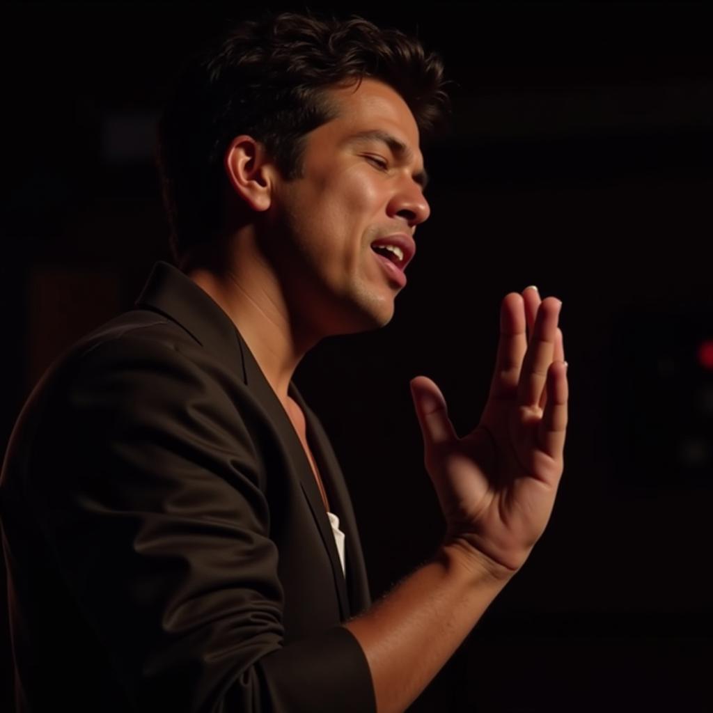 Flamenco Singer Performing Cante Jondo