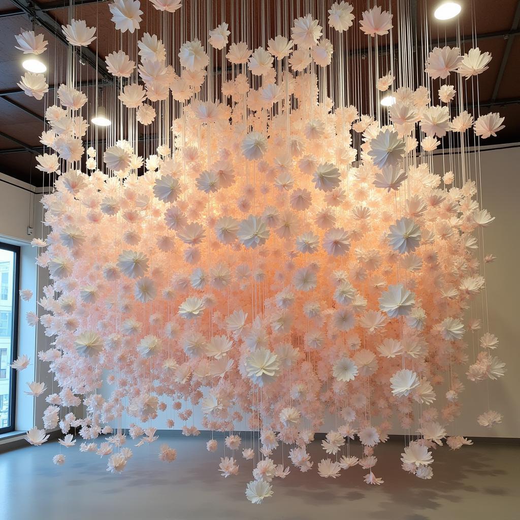 Floral Art Sculpture Installation