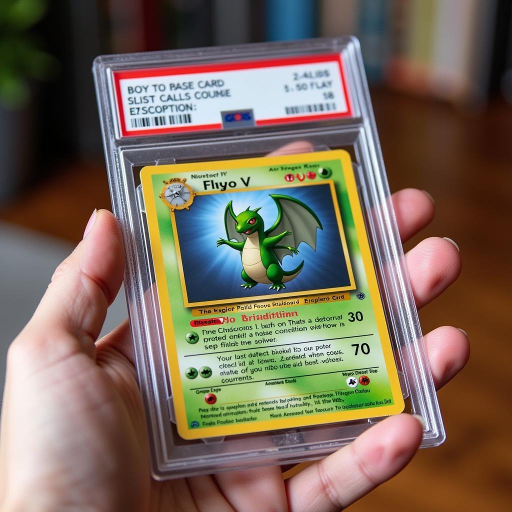 Flygon V Full Art Card in Protective Sleeve