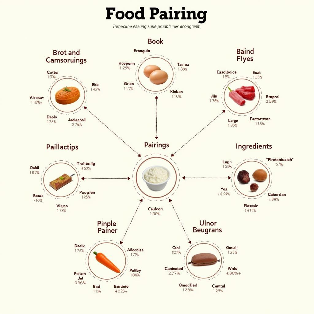 Food Pairing Chart with Various Ingredients