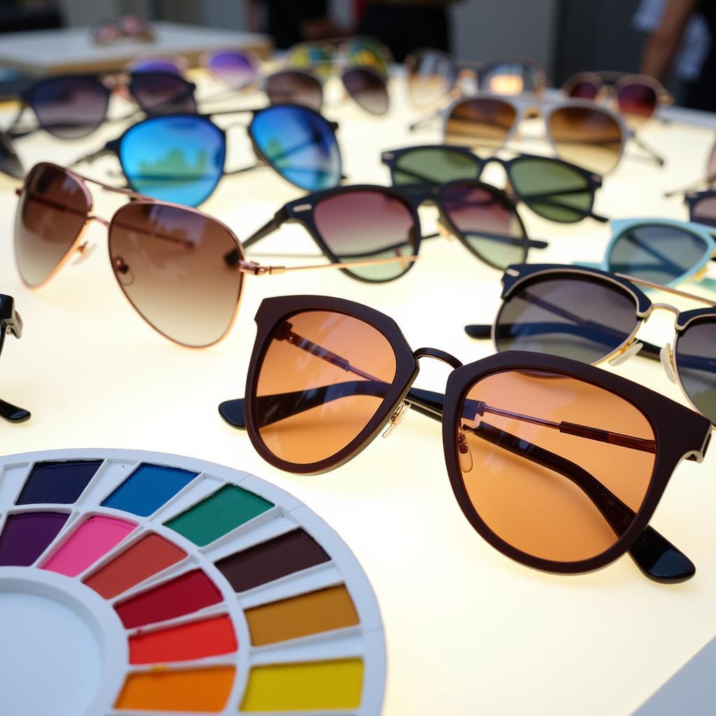 Finding the perfect pair of sunglasses during the for art's sake sunglasses sale.