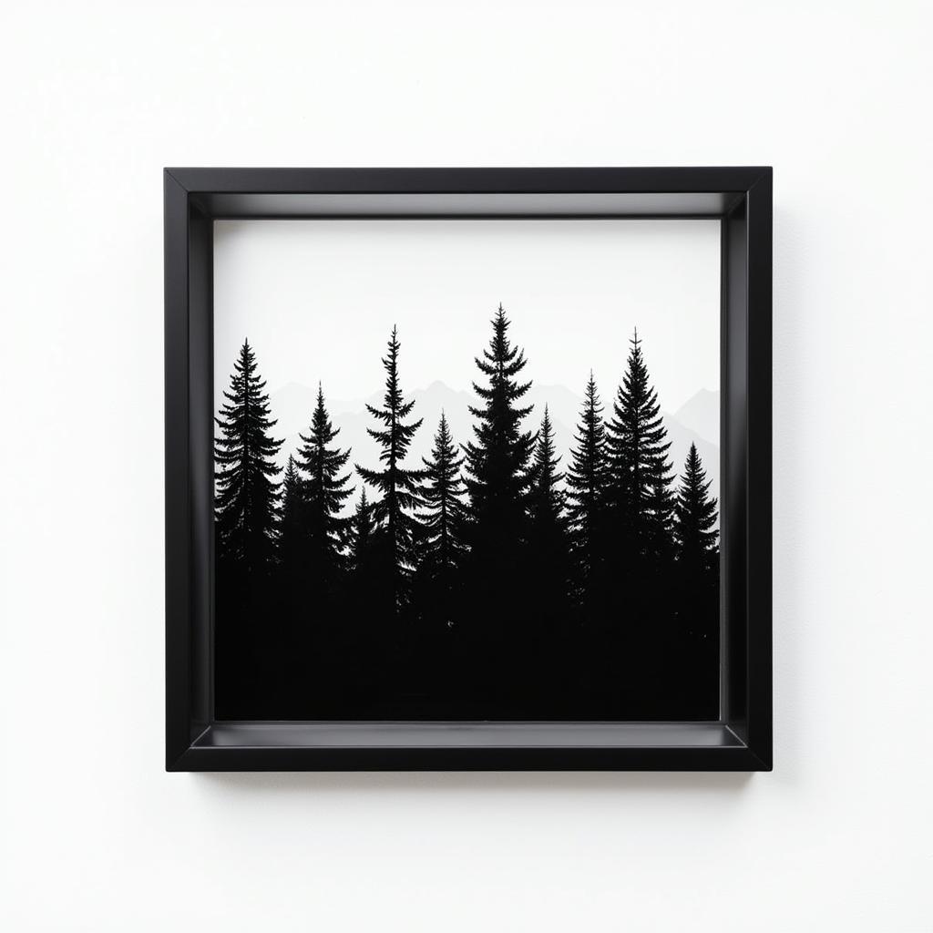 Forest Framed Art: Modern Photography in a Minimalist Frame