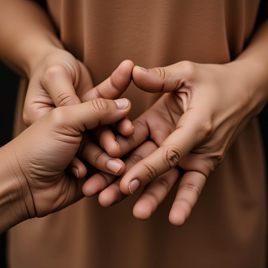 Sculpting Clay Hands Symbolizing Forgiveness and Reconciliation