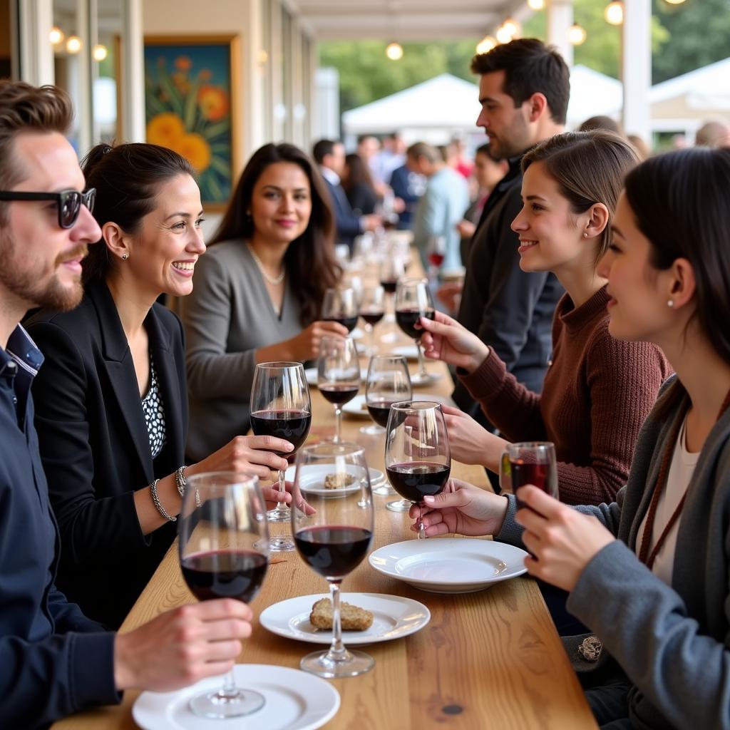 Wine tasting at the Foster City Art and Wine Festival