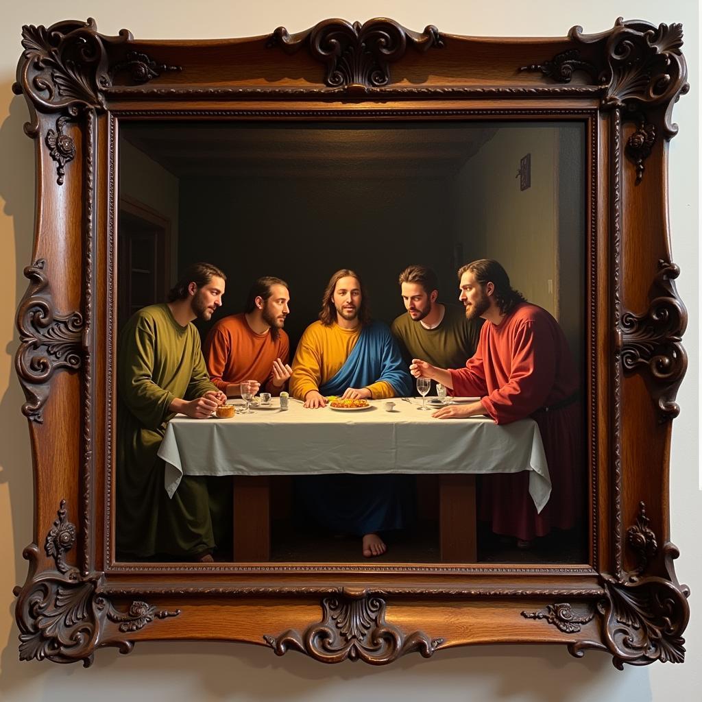 Framed Christian Art: The Last Supper Depiction