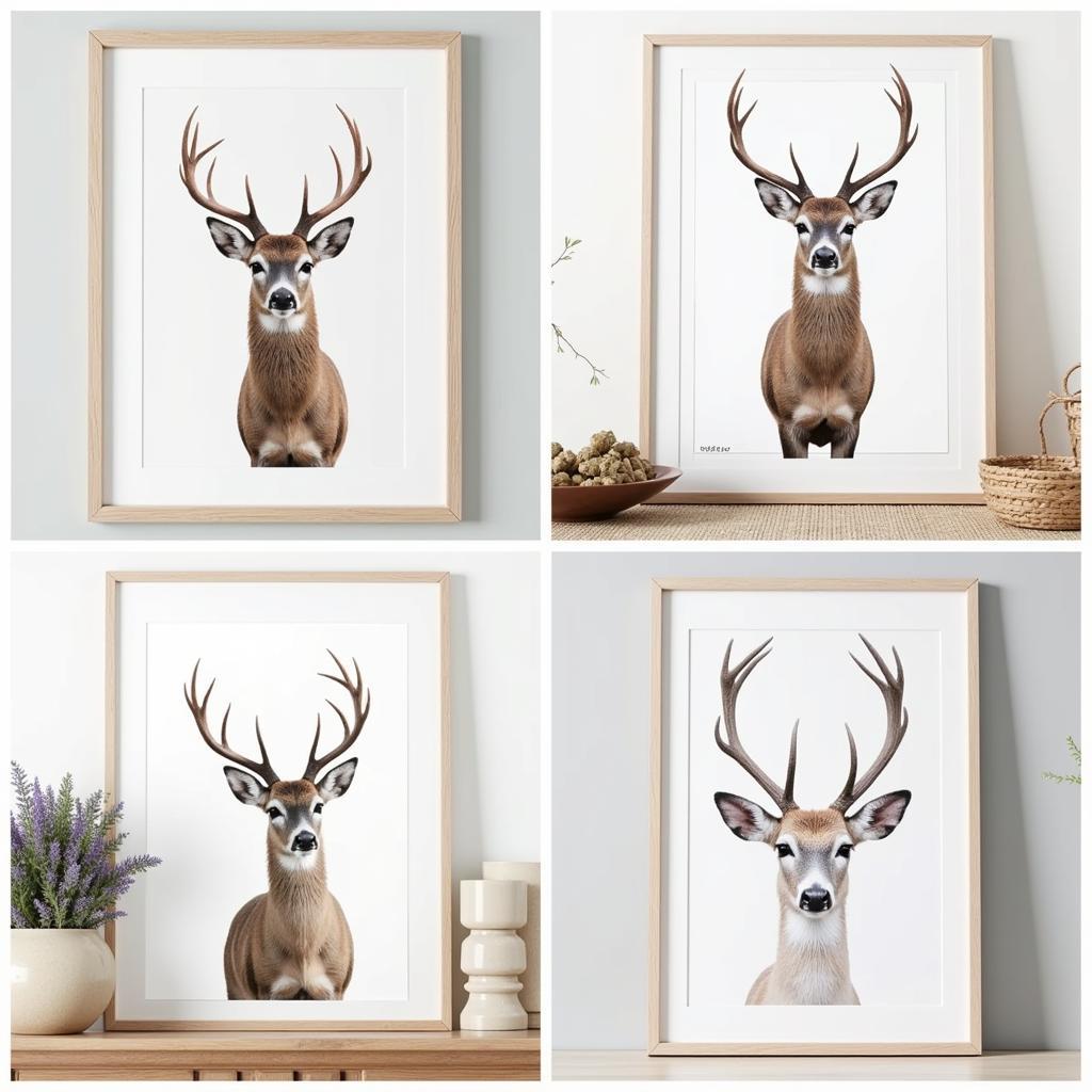 Framed Deer Art Print Display Ideas: Enhancing Your Home Decor