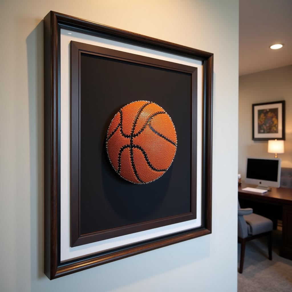 Framed Diamond Art Basketball