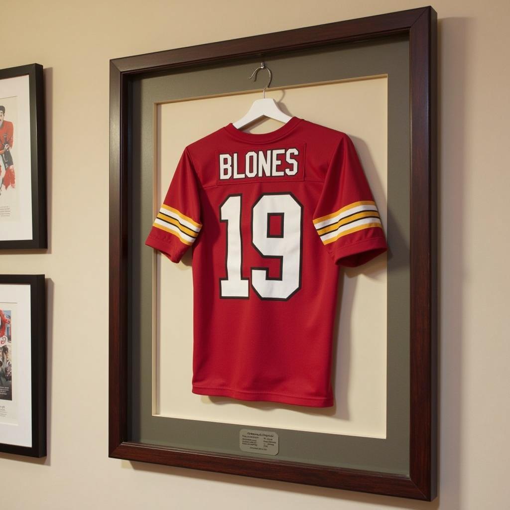 Framed Vintage Football Jersey Wall Art