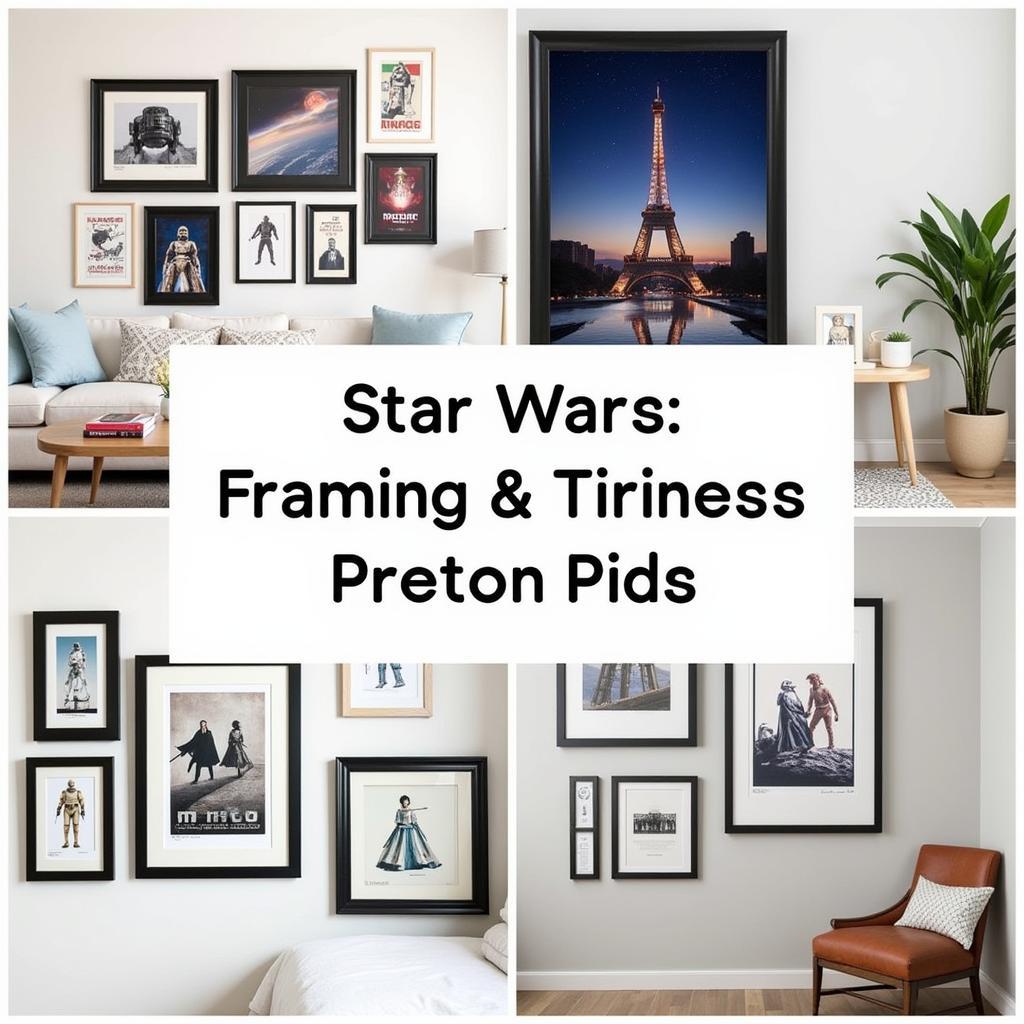 Framing and Displaying Star Wars Art Prints: Creating a Stunning Display