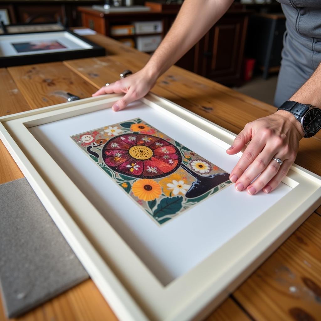 Professionally framing art prints in San Diego