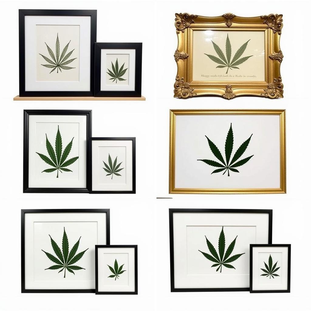 Framing Cannabis Wall Art: Enhance the presentation and protect your art.