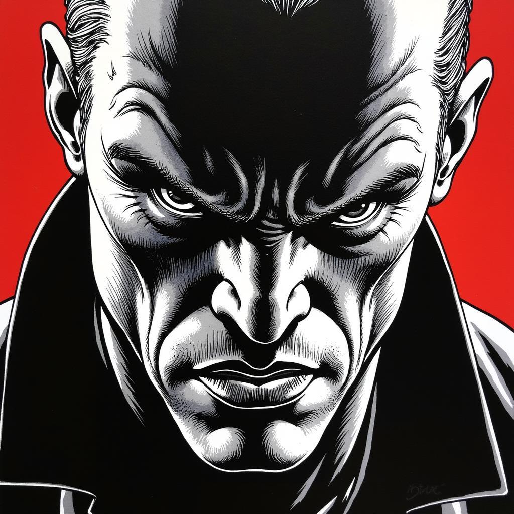 Frank Miller's Original Art of Marv from Sin City