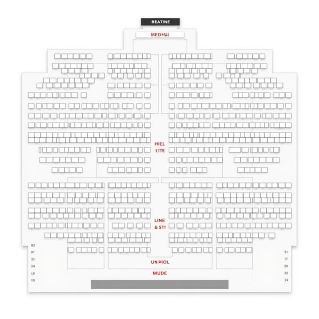 Fred Kavli Theatre Seating Chart Detailed View