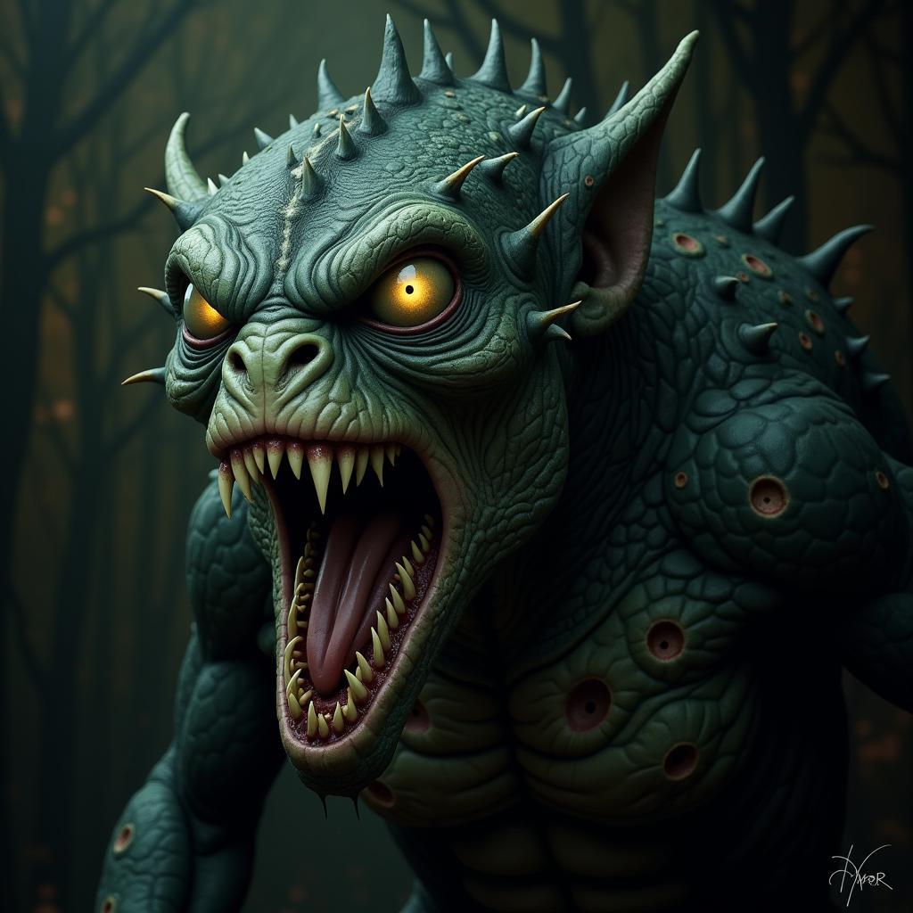 Fright Night Art: A Portrait of a Monstrous Creature