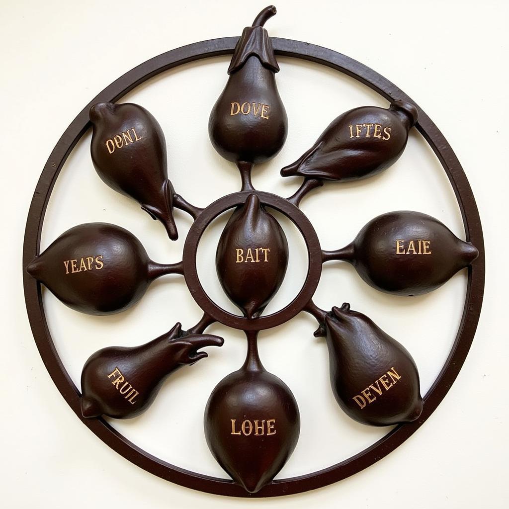 Fruit of the Spirit Metal Wall Sculpture