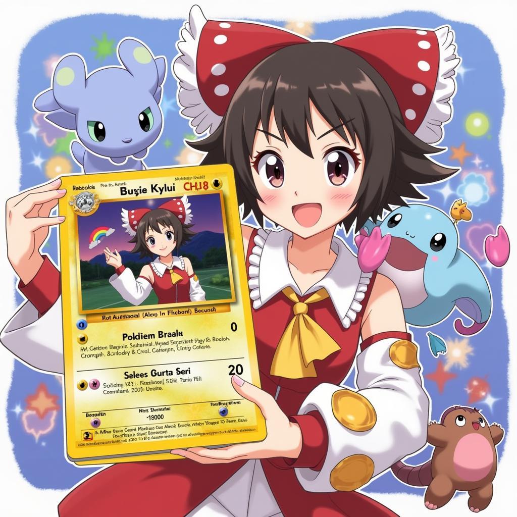 Full Art Eri Card with Pokémon