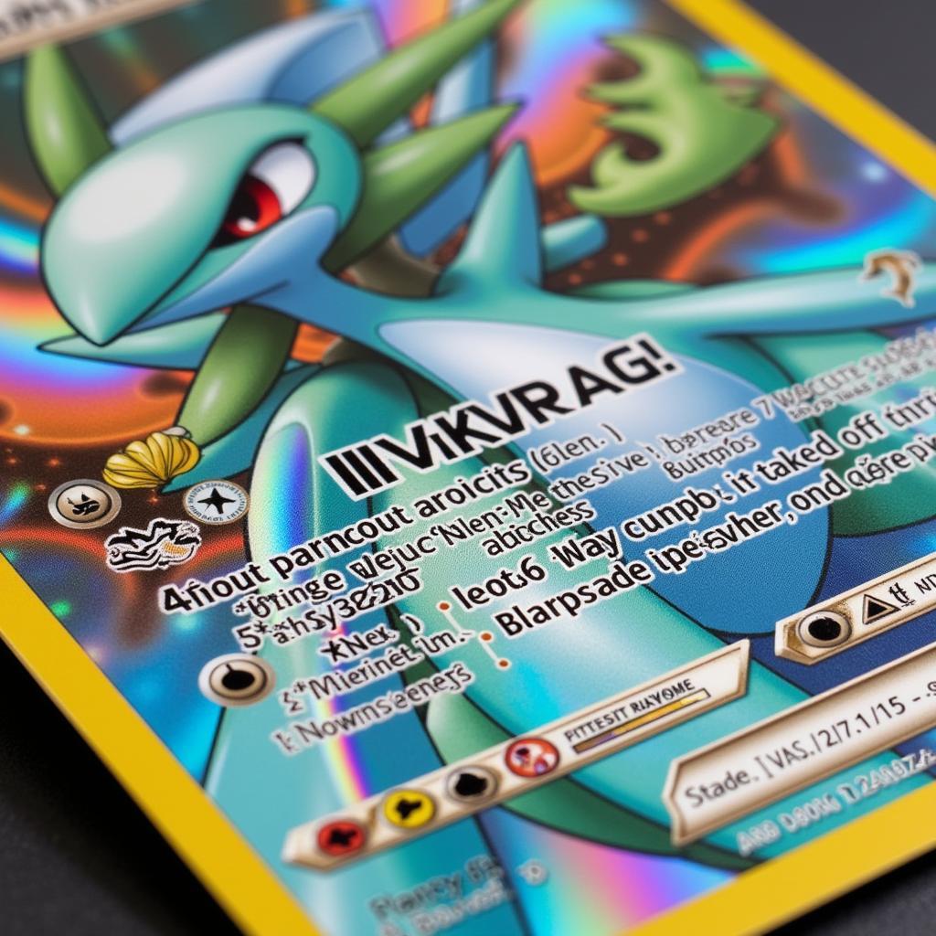 Close-up view of the Full Art Gardevoir GX card showcasing its detailed artwork and holographic foil.