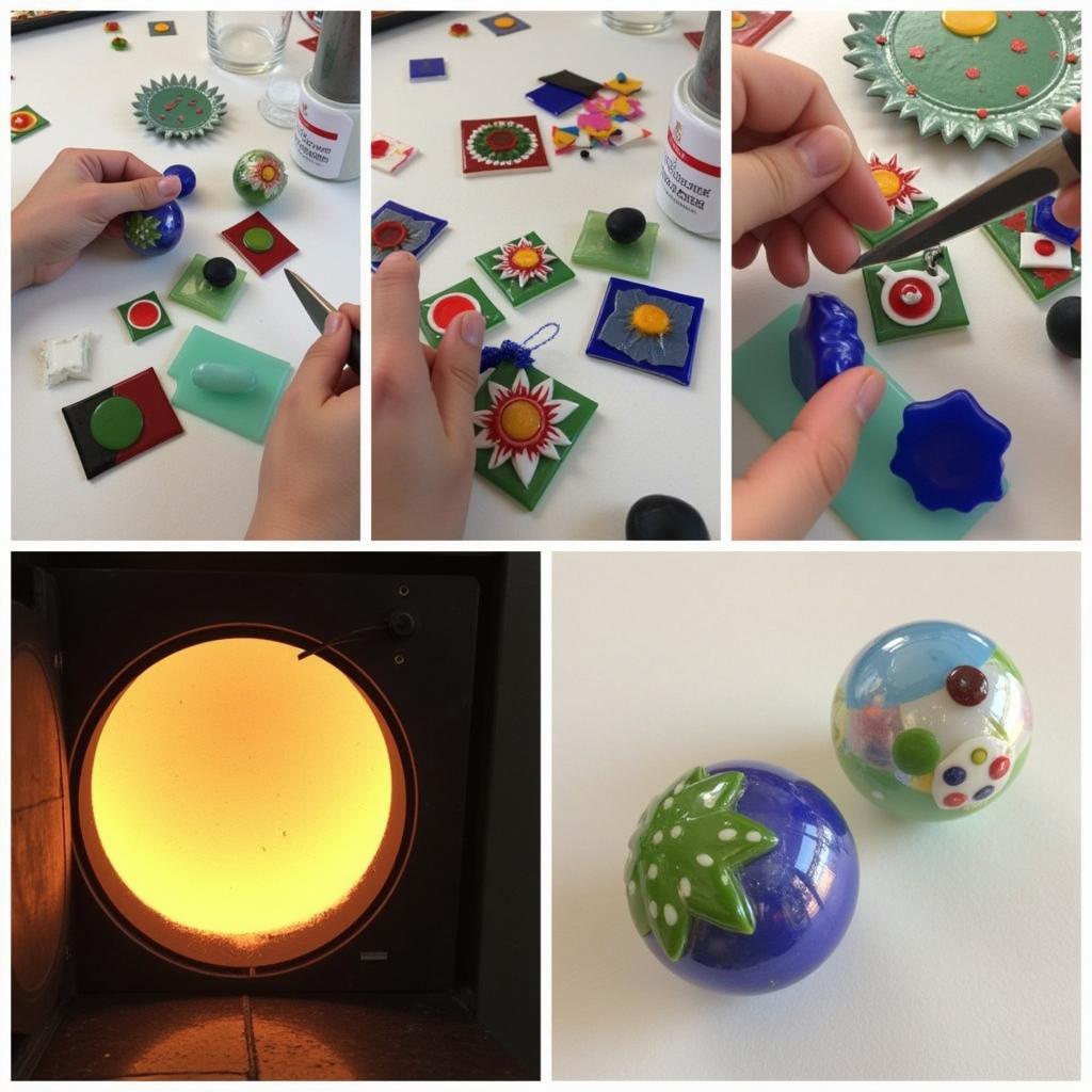 DIY Fused Glass Christmas Ornaments