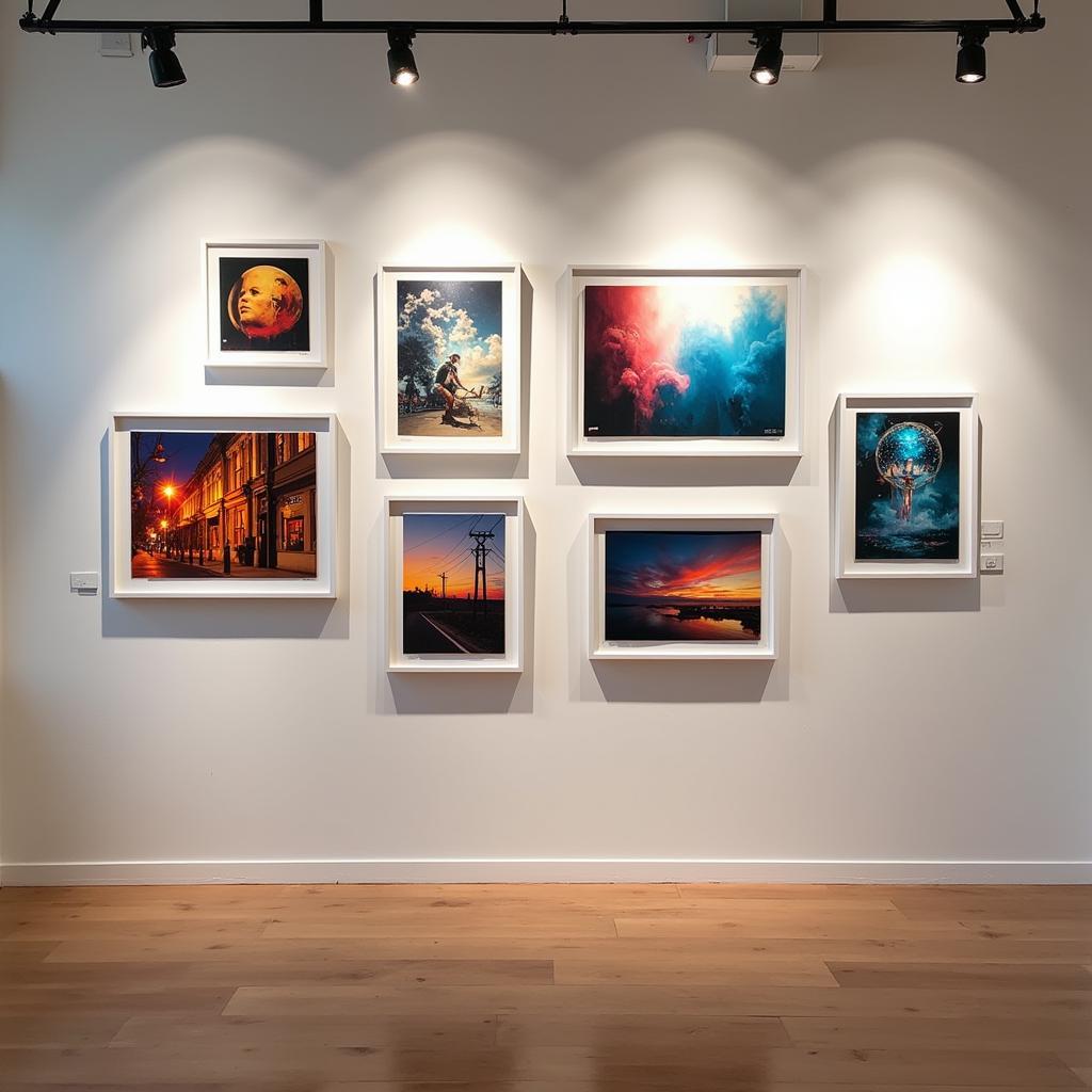 Gallery Wall with Acrylic Prints