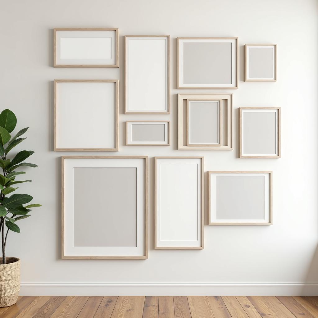 Gallery Wall Size Guide in Centimeters