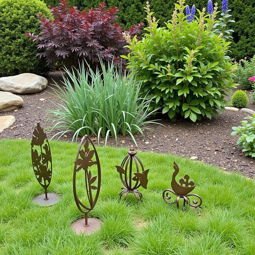 Strategic Placement of Garden Metal Art in Gardens