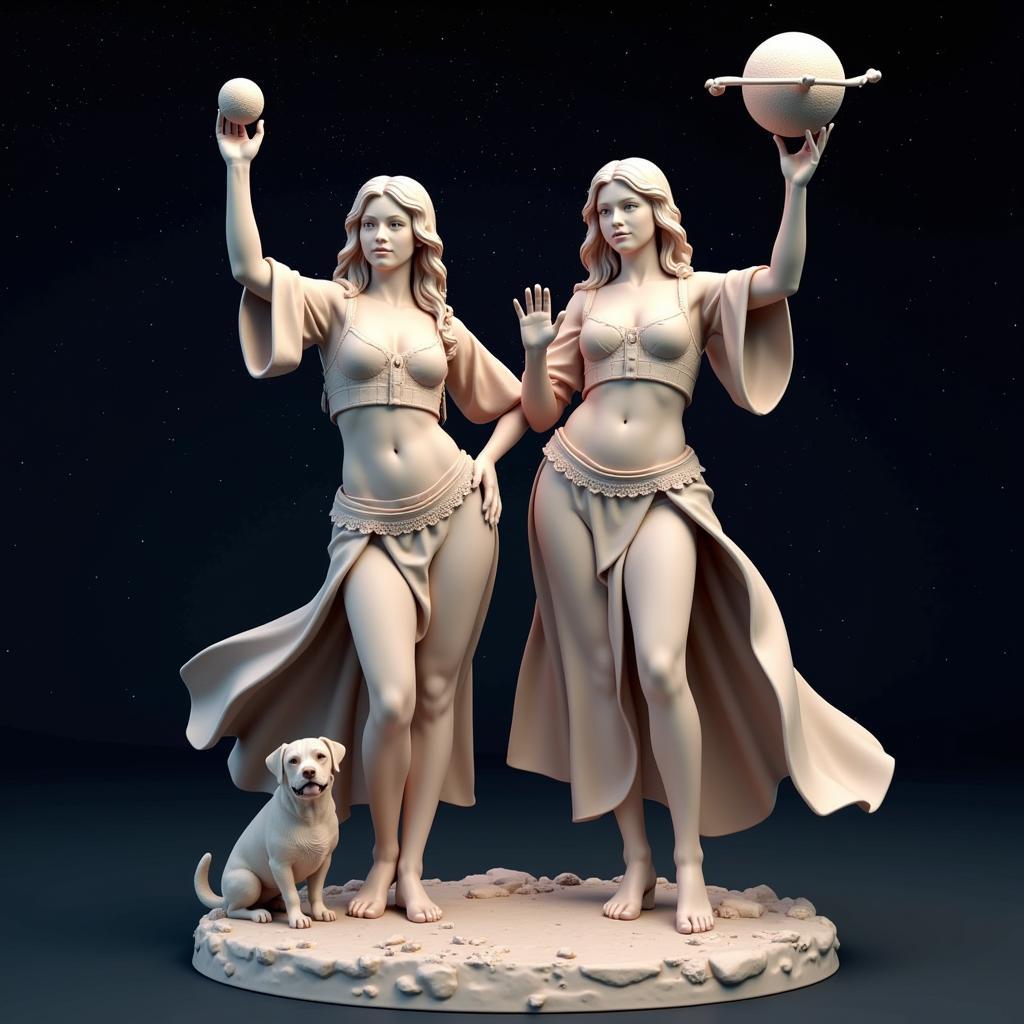 Gemini Goddess 3D Model