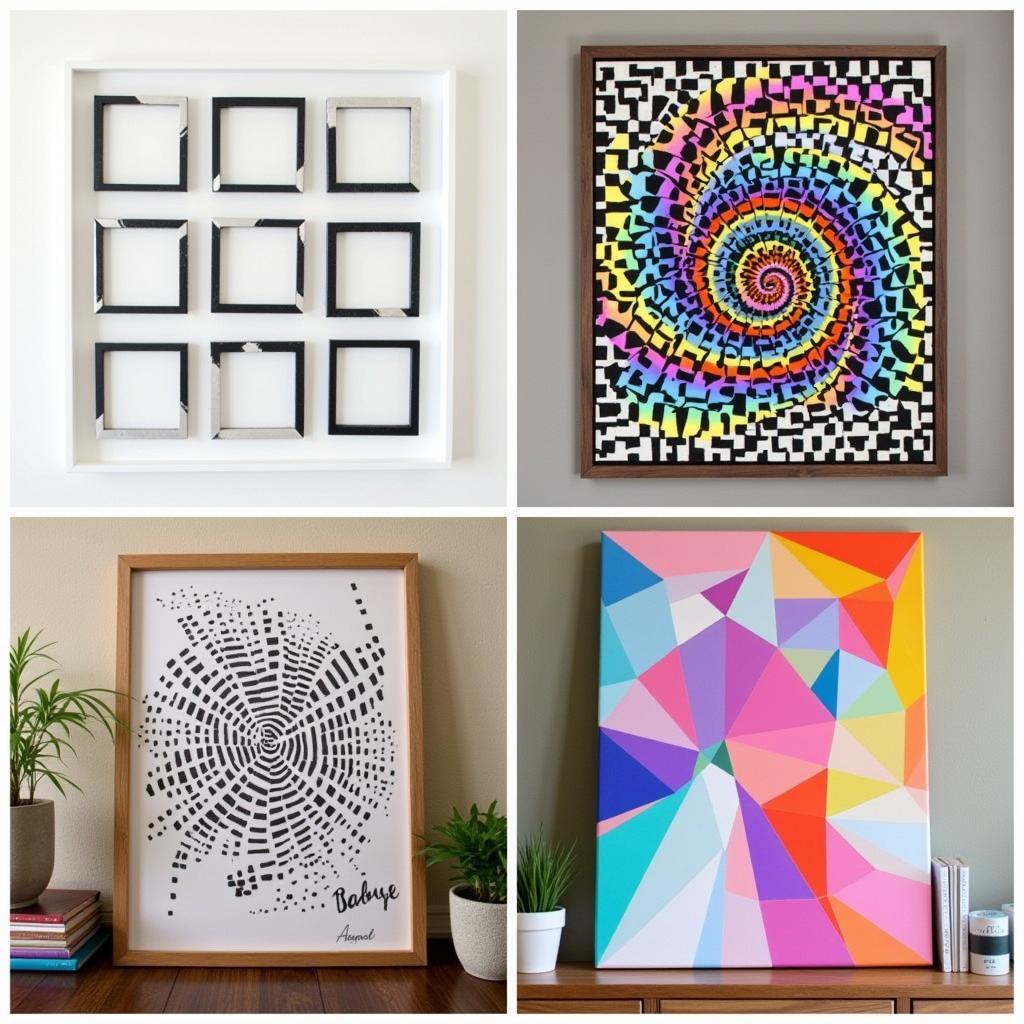 Geometric Art Canvas in Various Styles