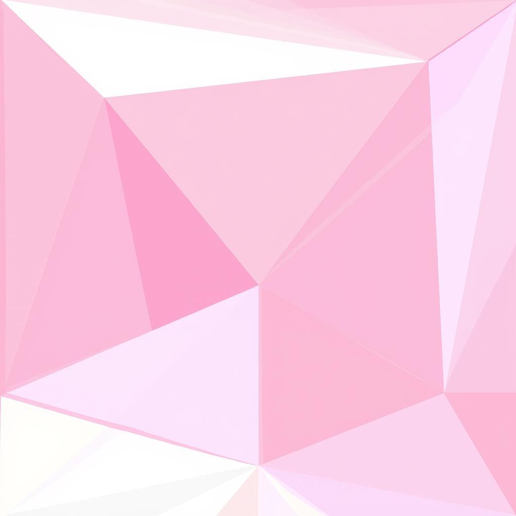 Geometric Pink and White Digital Wall Art