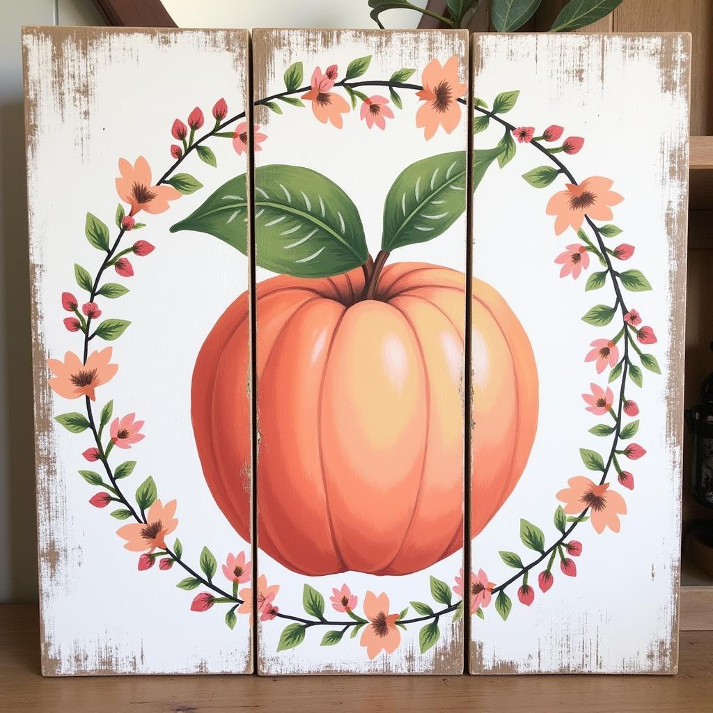 Georgia Peach Farmhouse Wall Art