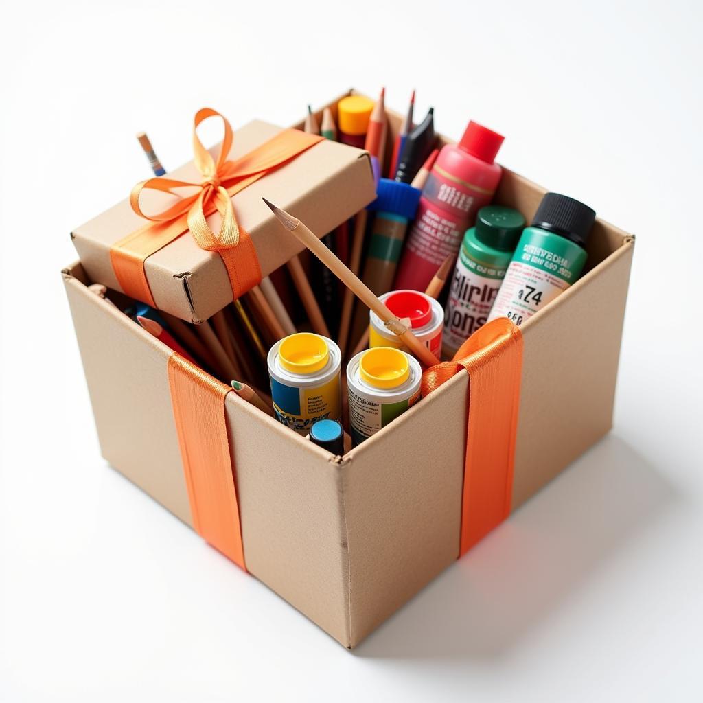 Art Supply Box as a Gift